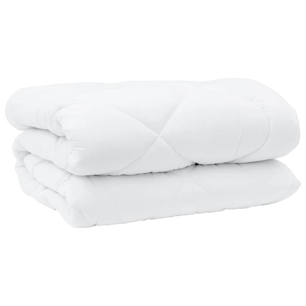 vidaXL Trapunte & Duvet Bianco 240 x 220 cm Microfibra