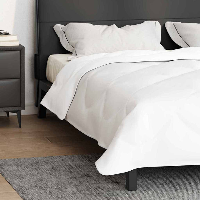 vidaXL Trapunte & Duvet Bianco 240 x 260 cm Microfibra
