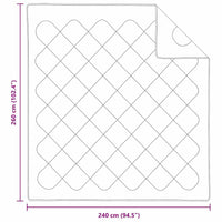 Trapunte & Duvet Bianco 240 x 260 cm Microfibra 42007780