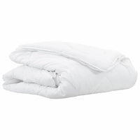 vidaXL Trapunte & Duvet Bianco 155 x 200 cm Microfibra
