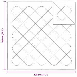 Trapunte & Duvet Bianco 200 x 200 cm Microfibra 42007784