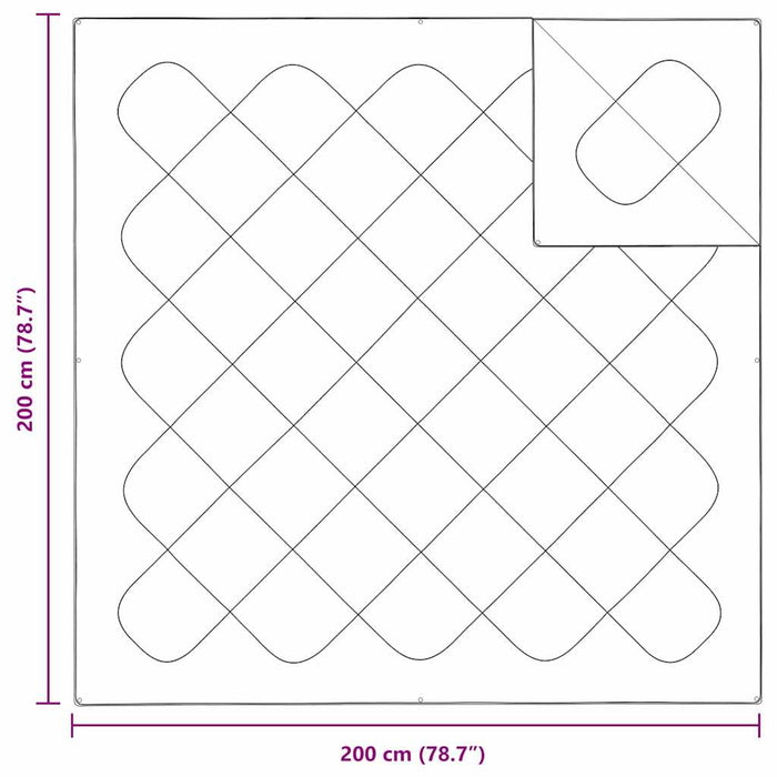 Trapunte & Duvet Bianco 200 x 200 cm Microfibra 42007784