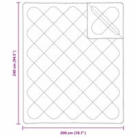 Trapunte & Duvet Bianco 240 x 200 cm Microfibra 42007785