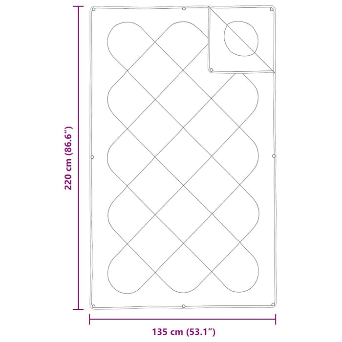 vidaXL Trapunte & Duvet Bianco 135 x 220 cm Microfibra