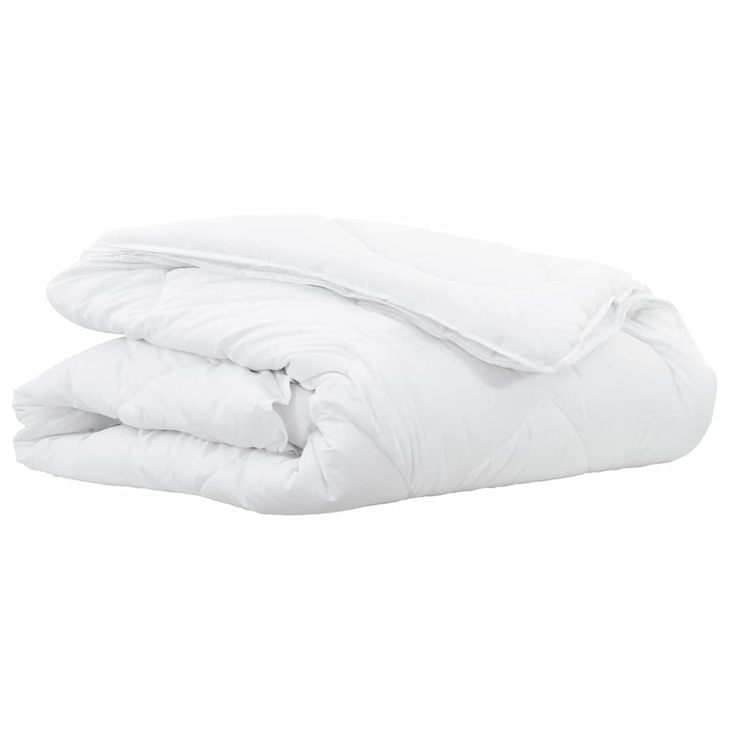vidaXL Trapunte & Duvet Bianco 140 x 220 cm Microfibra