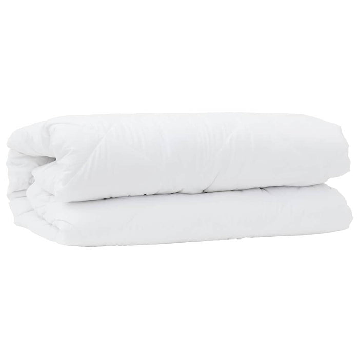 vidaXL Trapunte & Duvet Bianco 140 x 220 cm Microfibra