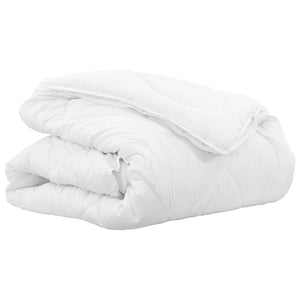 vidaXL Trapunte & Duvet Bianco 260 x 220 cm Microfibra