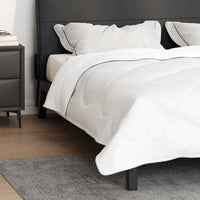 vidaXL Trapunte & Duvet Bianco 240 x 260 cm Microfibra