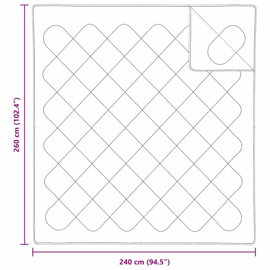 Trapunte & Duvet Bianco 240 x 260 cm Microfibra 42007792