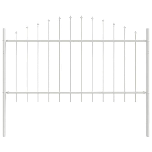 Recinzione per Giardino Bianco 170 x 140 cm 42003917
