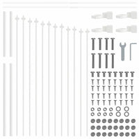 Recinzione per Giardino Bianco 170 x 140 cm 42003917