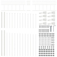 Recinzione per Giardino Bianco 170 x 200 cm 42003921
