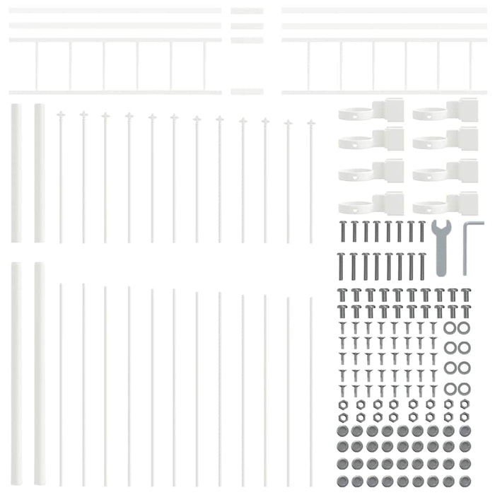 Recinzione per Giardino Bianco 170 x 200 cm 42003921