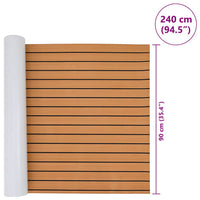 Pavimento per Barca Marrone e nero 240 x 90 cm Schiuma EVA 42008460