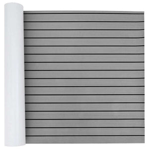 Pavimentazione barche  autoadesiva grigio chiaro e nero 240x90 cm EVA Foam 42008461