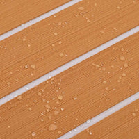 Pavimento per Barche Autoadesivo Marrone e Bianco 240x90 cm Gomma EVA 42008463