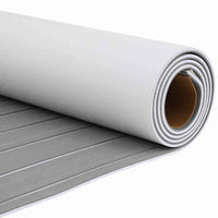 Pavimentazione per Barche  Autoadesiva Grigio Chiaro & Bianco 240x90 cm EVA Foam 42008464