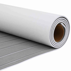 Pavimentazione per Barche  Autoadesiva Grigio Chiaro & Bianco 240x90 cm EVA Foam 42008464