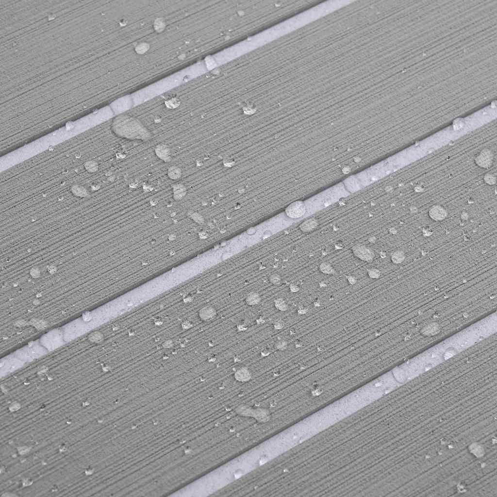 Pavimentazione per Barche  Autoadesiva Grigio Chiaro & Bianco 240x90 cm EVA Foam 42008464