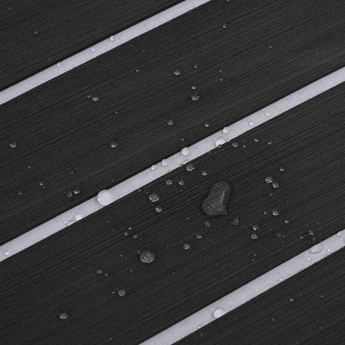 Pavimentazione per barche autoadesiva grigio scuro e bianco 240x90 cm EVA Foam 42008465