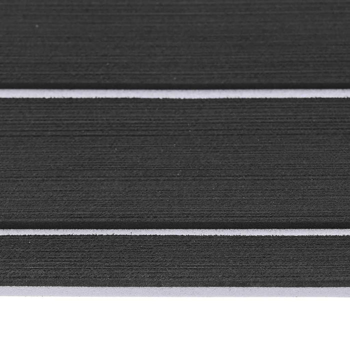 Pavimentazione per barche autoadesiva grigio scuro e bianco 240x90 cm EVA Foam 42008465