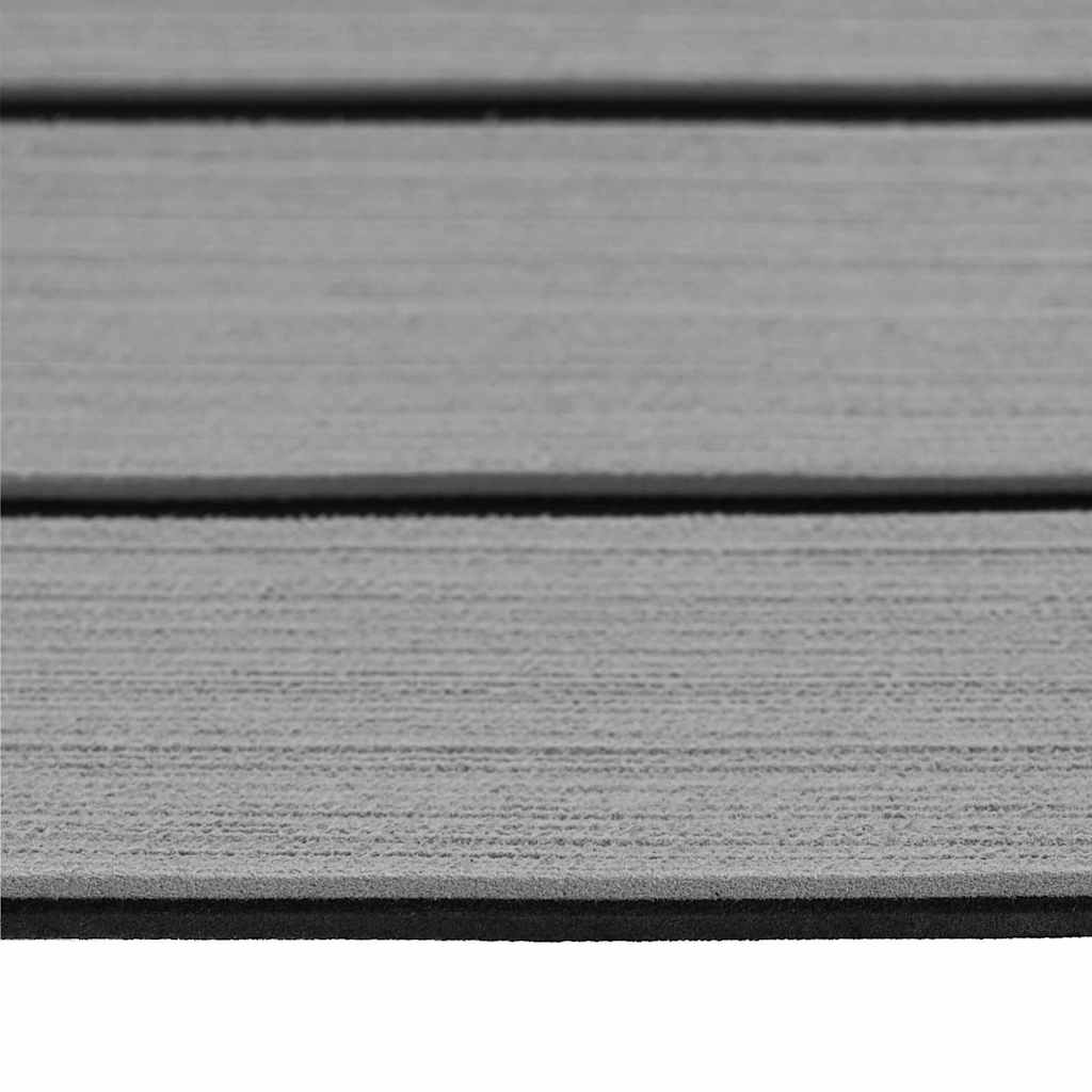 Pavimento per Barca Grigio chiaro, nero 240 x 60 cm Schiuma EVA 42008467