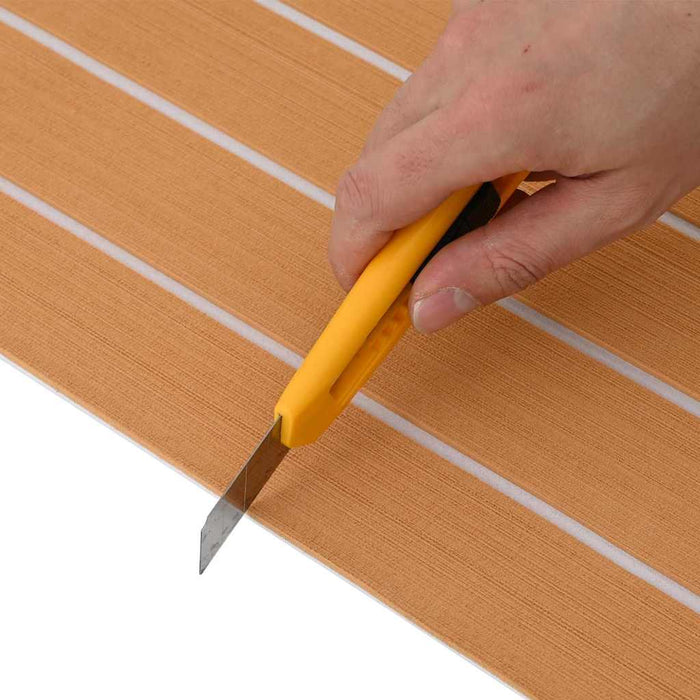 Pavimentazione  autoadesiva marrone e bianca 240x60 cm EVA Foam 42008469