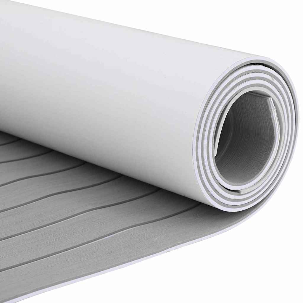 Pavimentazione per barche  autoadesiva Grigio chiaro e bianco 240x60 cm in schiuma EVA 42008470