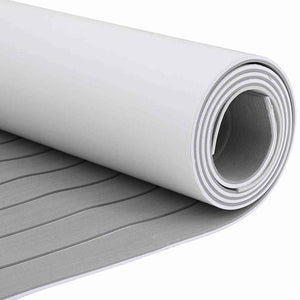 Pavimentazione per barche  autoadesiva Grigio chiaro e bianco 240x60 cm in schiuma EVA 42008470