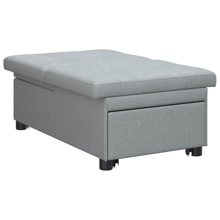 Divano letto Grigio chiaro 194 x 67 x 37 cm Tessuto 42008582