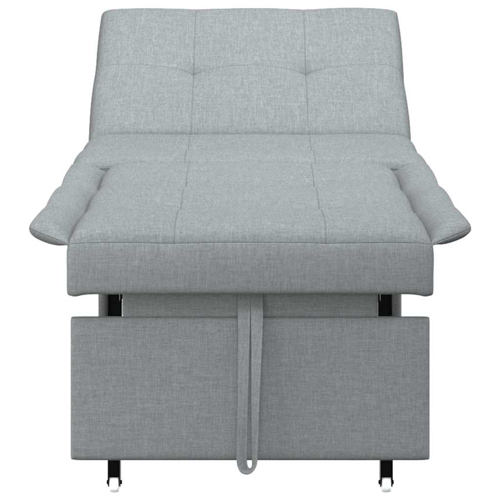 vidaXL Divano letto Grigio chiaro 194 x 67 x 37 cm Tessuto