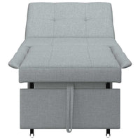 vidaXL Divano letto Grigio chiaro 194 x 67 x 37 cm Tessuto