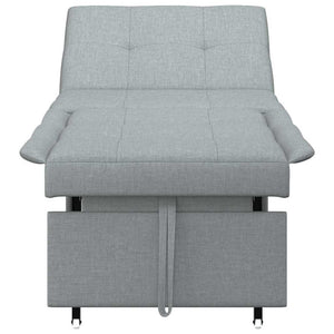 vidaXL Divano letto Grigio chiaro 194 x 67 x 37 cm Tessuto