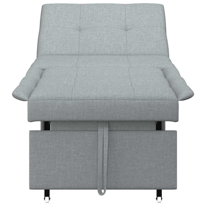vidaXL Divano letto Grigio chiaro 194 x 67 x 37 cm Tessuto