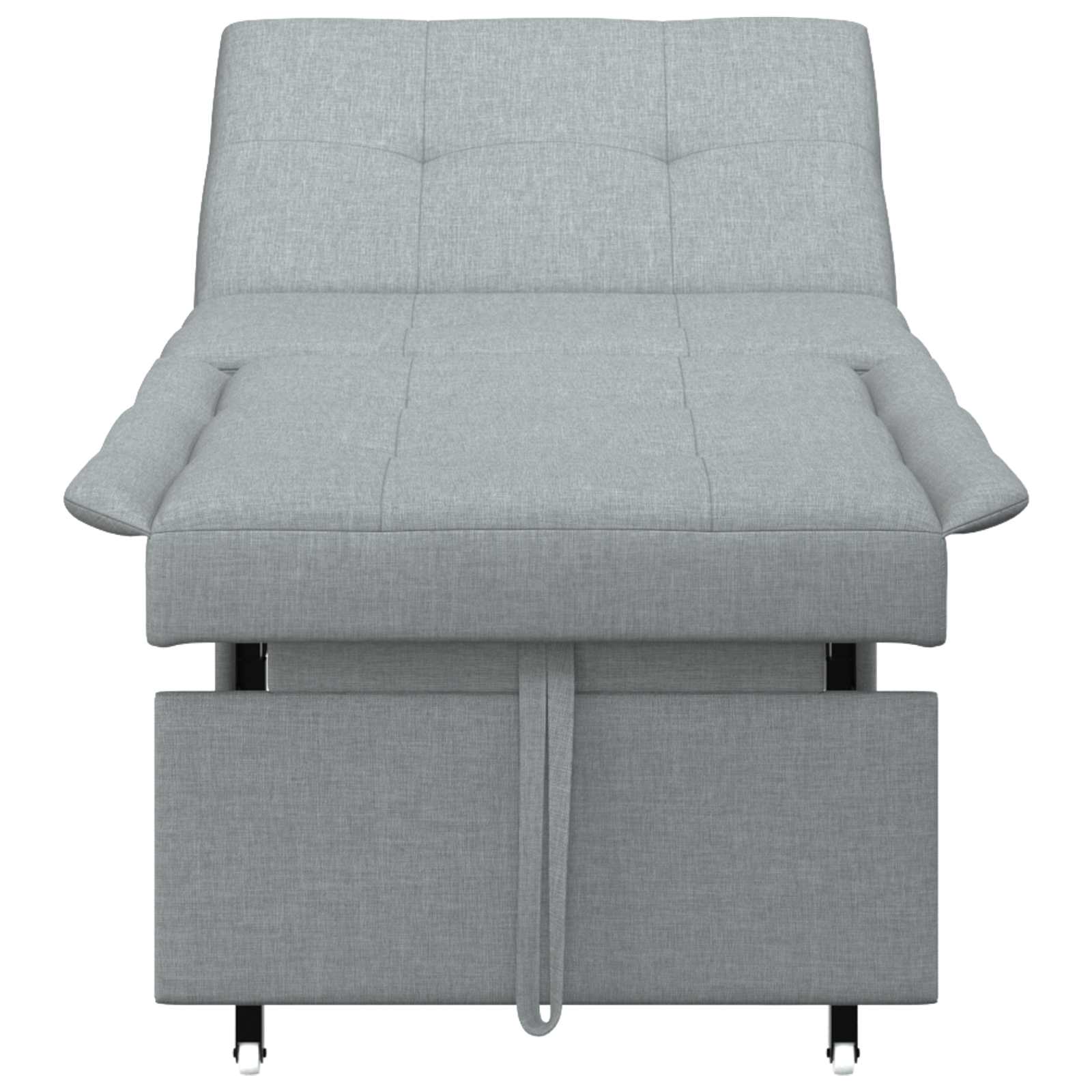 Divano letto Grigio chiaro 194 x 67 x 37 cm Tessuto 42008582