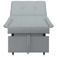 Divano letto Grigio chiaro 194 x 67 x 37 cm Tessuto 42008582