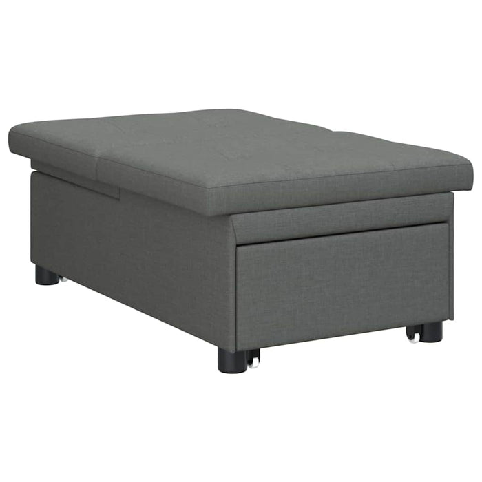 vidaXL Divano letto Grigio scuro 194 x 67 x 37 cm Tessuto