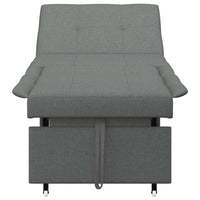 Divano letto Grigio scuro 194 x 67 x 37 cm Tessuto 42008583