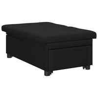 vidaXL Divano letto Nero 194 x 67 x 37 cm Tessuto