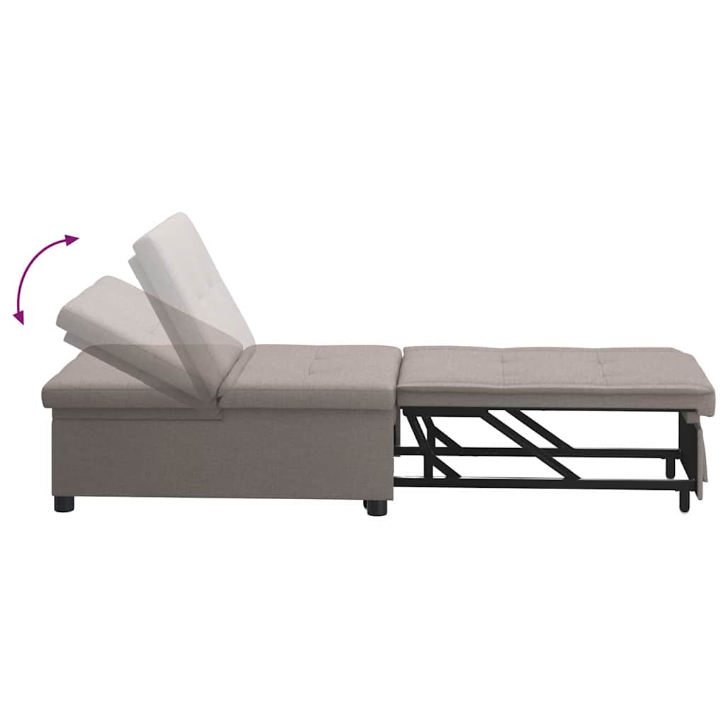 vidaXL Divano letto Talpa 194 x 67 x 37 cm Tessuto