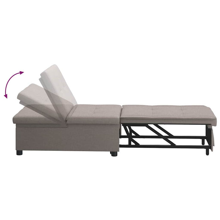 vidaXL Divano letto Talpa 194 x 67 x 37 cm Tessuto
