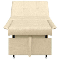 vidaXL Divano letto Crema 194 x 67 x 37 cm Tessuto