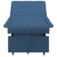 Divano Letto Estraibile-Sofa Letto-Daybed Blu 194 x 50 x 82 cm Legno compensato