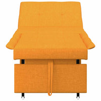vidaXL Divano letto Giallo scuro 194 x 67 x 37 cm Tessuto