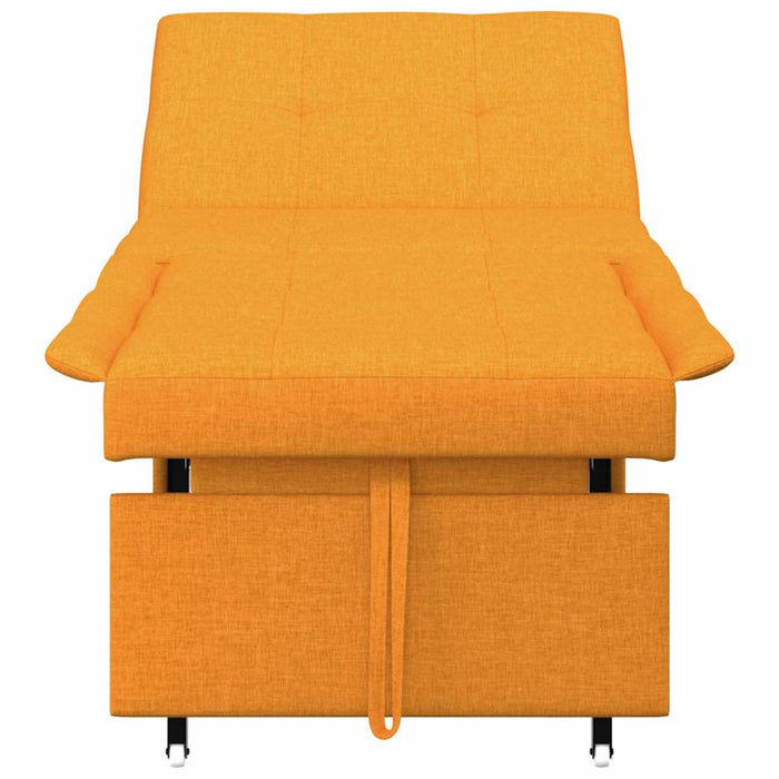 vidaXL Divano letto Giallo scuro 194 x 67 x 37 cm Tessuto