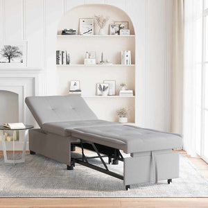 vidaXL Divano letto Grigio 194 x 67 x 37 cm Tessuto