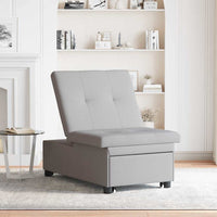 vidaXL Divano letto Grigio 194 x 67 x 37 cm Tessuto