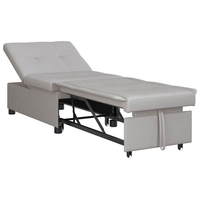 vidaXL Divano letto Grigio 194 x 67 x 37 cm Tessuto