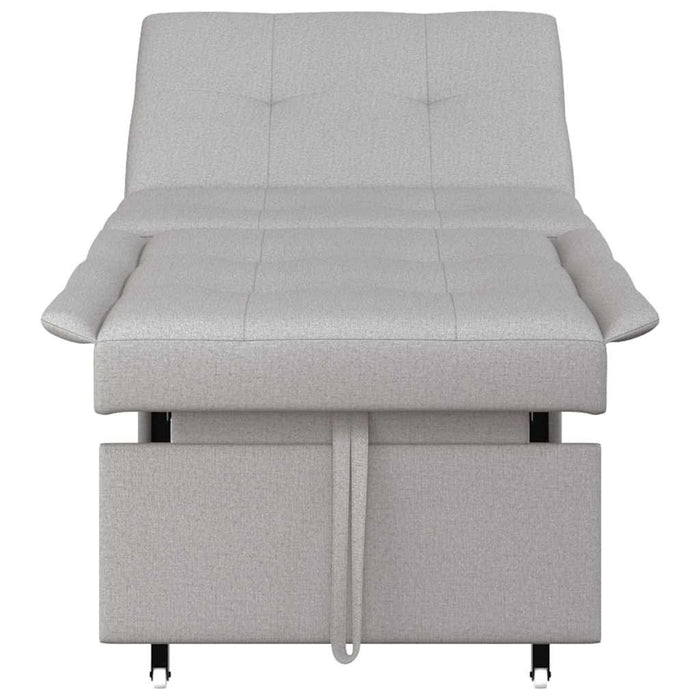 vidaXL Divano letto Grigio 194 x 67 x 37 cm Tessuto