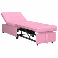 vidaXL Divano letto Rosa 194 x 67 x 37 cm Tessuto